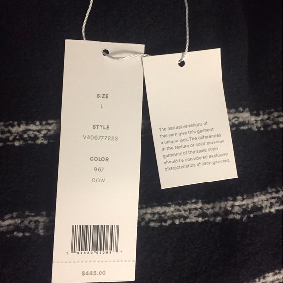 Vince- Merino Wool Plush Striped Cardigan - Picture 5 of 5